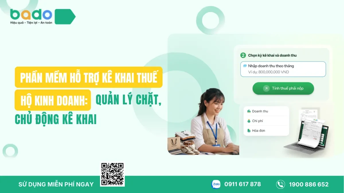 Phần Mềm Hỗ Trợ Kê Khai Thuế Hộ Kinh Doanh: Quản Lý Chặt, Chủ Động Kê Khai